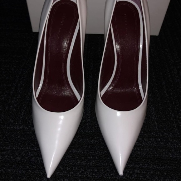 celine white pumps